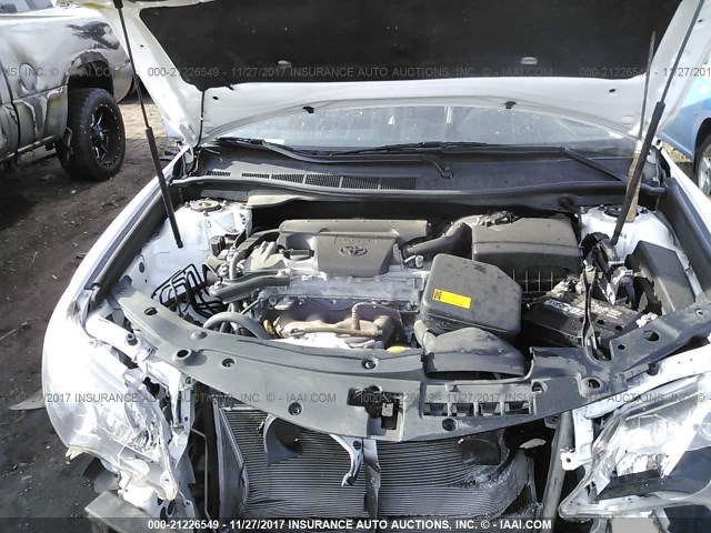 4T1BF1FK6DU247572 - 2013 TOYOTA CAMRY L/SE/LE/XLE 白色 照片 10