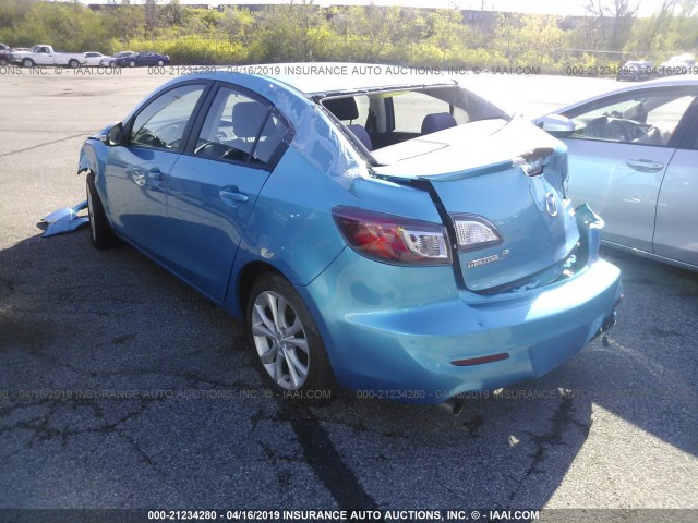 JM1BL1S51A1167252 - 2010 MAZDA 3 S BLUE photo 3