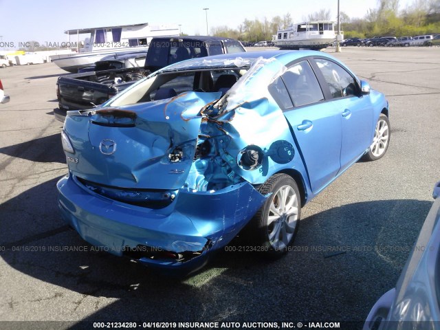 JM1BL1S51A1167252 - 2010 MAZDA 3 S BLUE photo 4