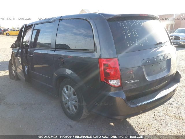 2C4RDGBG1GR163173 - 2016 DODGE GRAND CARAVAN SE GRAY photo 3