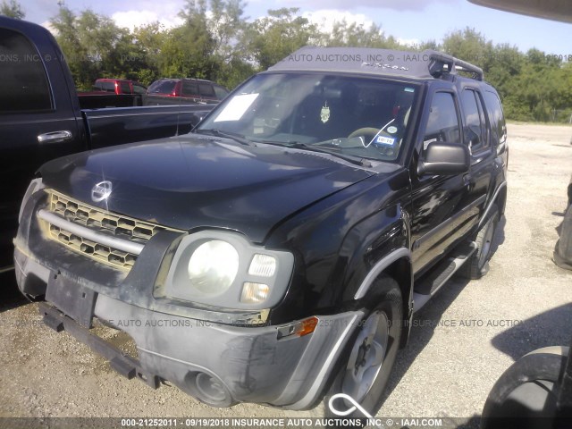 5N1ED28T53C703791 - 2003 NISSAN XTERRA XE/SE BLACK photo 2