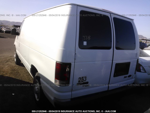 1FTNE1EW3BDA12472 - 2011 FORD ECONOLINE E150 VAN WHITE photo 3