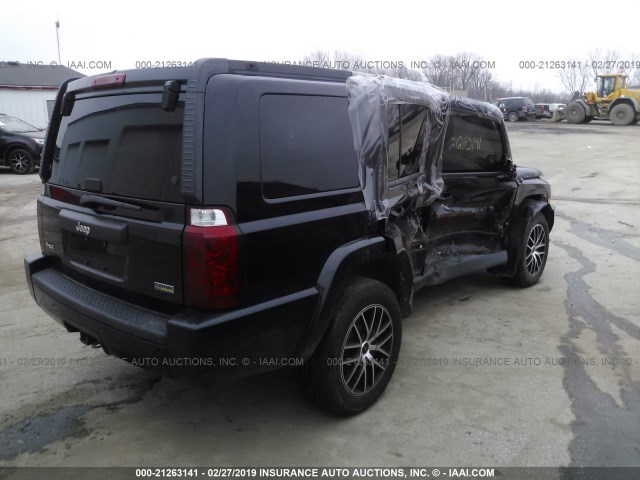 1J8HG48PX7C632898 - 2007 JEEP COMMANDER BLACK photo 4