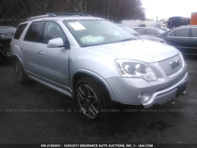 1GKKVTED7BJ409296 - 2011 GMC ACADIA DENALI SILVER photo 1