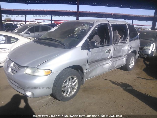 1B4GP45GXXB901122 - 1999 DODGE CARAVAN SE/SPORT SILVER photo 2