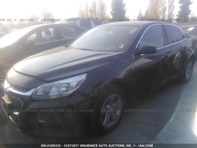 1G11A5SL1FF135329 - 2015 CHEVROLET MALIBU LS 黑色 照片 2