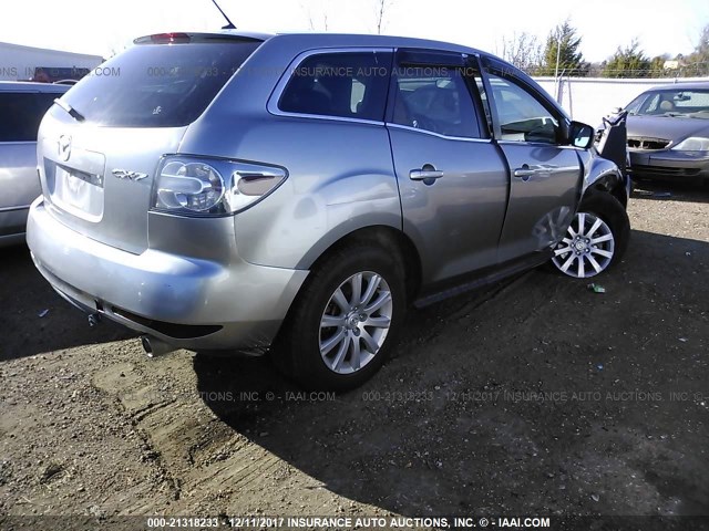 JM3ER2B50B0407990 - 2011 MAZDA CX-7 SILVER photo 4