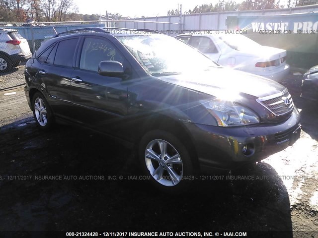 JTJHW31U782858129 - 2008 LEXUS RX 400H GRAY photo 1