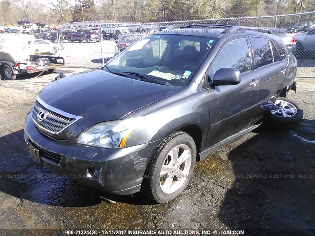 JTJHW31U782858129 - 2008 LEXUS RX 400H GRAY photo 2