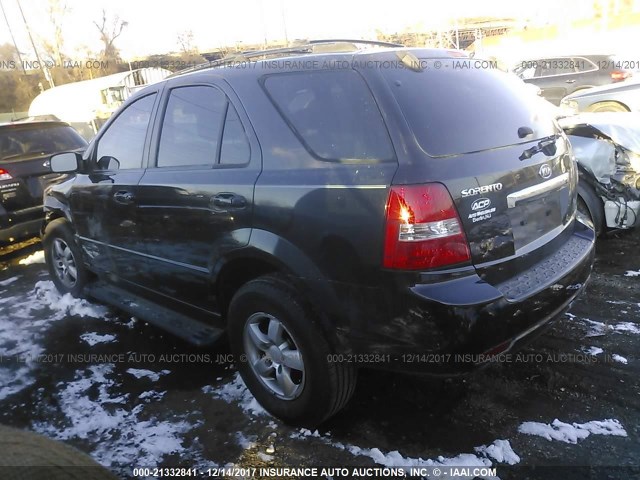 KNDJC736175681478 - 2007 KIA SORENTO EX/LX BLACK photo 3