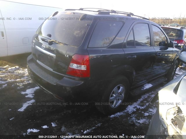 KNDJC736175681478 - 2007 KIA SORENTO EX/LX BLACK photo 4