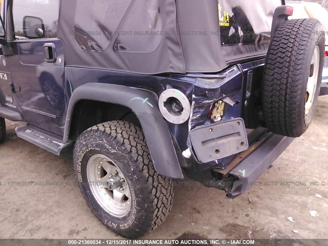 1J4FA39S04P771126 - 2004 JEEP WRANGLER X Dark Blue photo 6