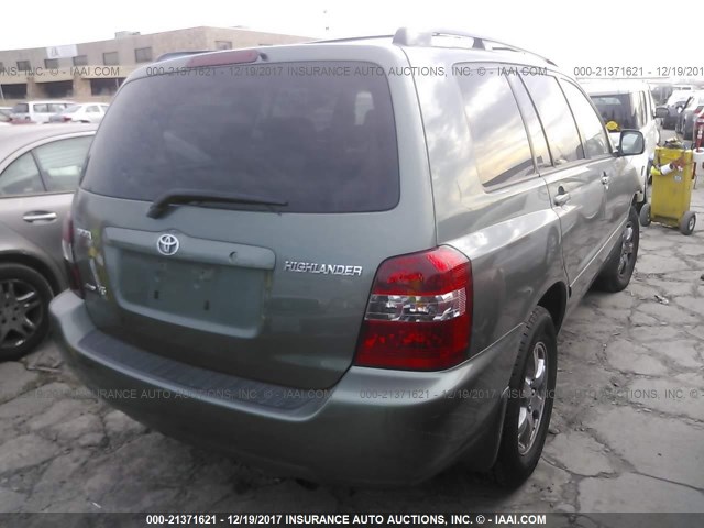 JTEEP21A150086426 - 2005 TOYOTA HIGHLANDER LIMITED GREEN photo 4