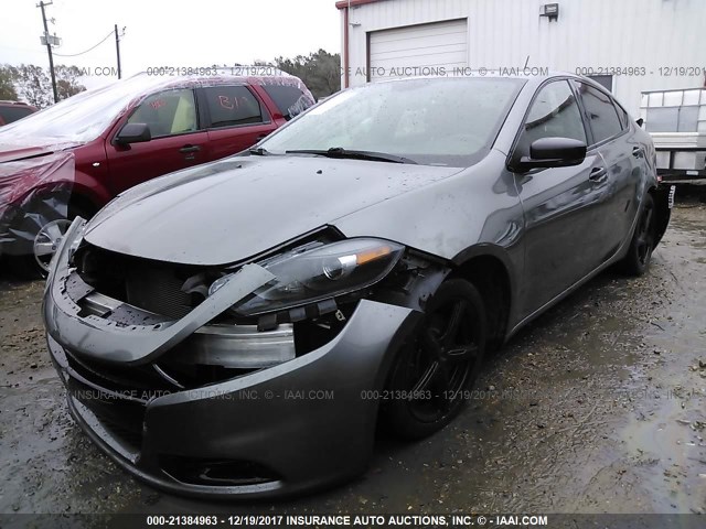 1C3CDFCH4DD334752 - 2013 DODGE DART LIMITED/R/T GRAY photo 2