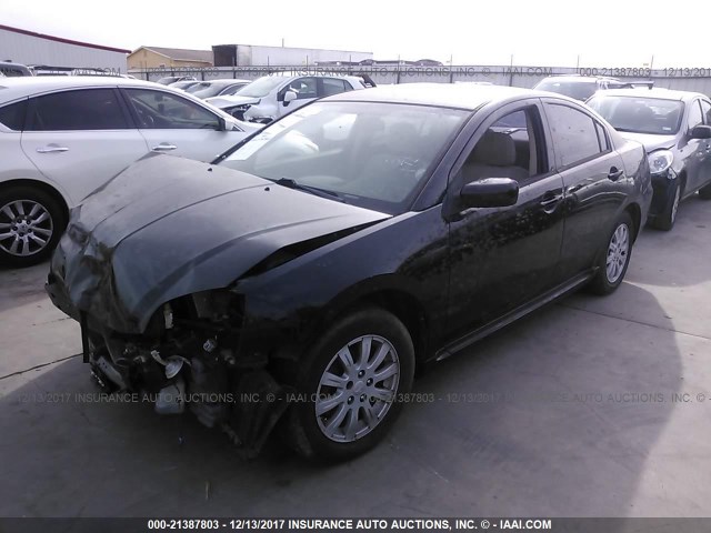 4A32B3FF2AE003628 - 2010 MITSUBISHI GALANT ES/SE BLACK photo 2