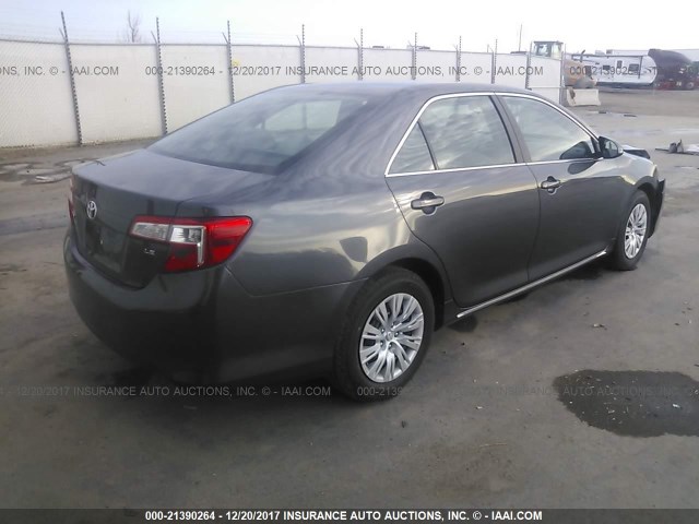 4T4BF1FK1CR253221 - 2012 TOYOTA CAMRY SE/LE/XLE GRAY photo 4