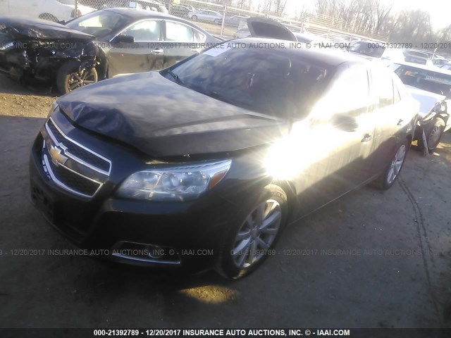 1G11E5SA6DF253148 - 2013 CHEVROLET MALIBU 2LT BLACK photo 2