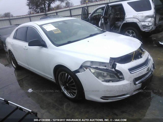 1G1ZG57B69F140323 - 2009 CHEVROLET MALIBU LS WHITE photo 1
