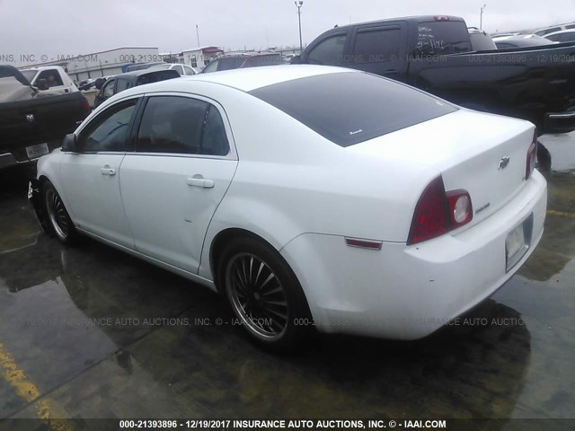 1G1ZG57B69F140323 - 2009 CHEVROLET MALIBU LS WHITE photo 3