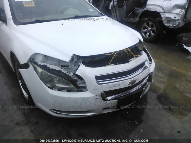 1G1ZG57B69F140323 - 2009 CHEVROLET MALIBU LS WHITE photo 6