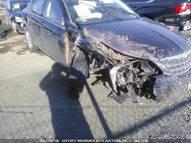 1C3CC5FB7AN181486 - 2010 CHRYSLER SEBRING LIMITED BLACK photo 6