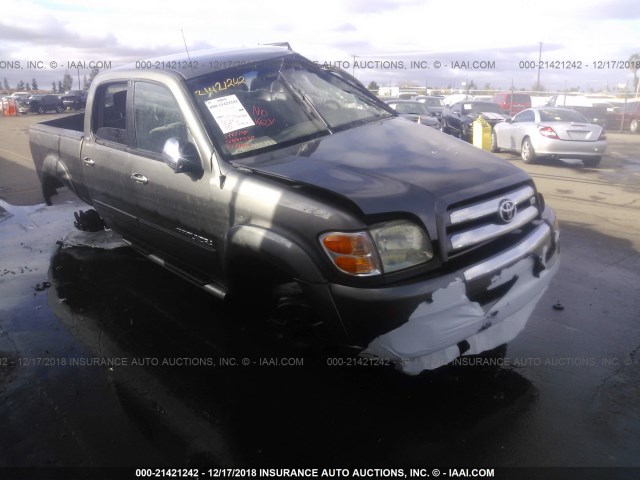 5TBDT44114S451937 - 2004 TOYOTA TUNDRA DOUBLE CAB SR5 GRAY photo 1