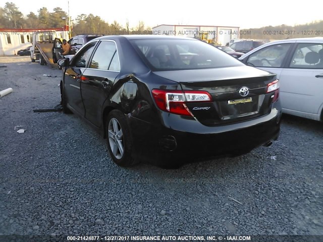 4T1BF1FK1CU082853 - 2012 TOYOTA CAMRY SE/LE/XLE 黑色 照片 3
