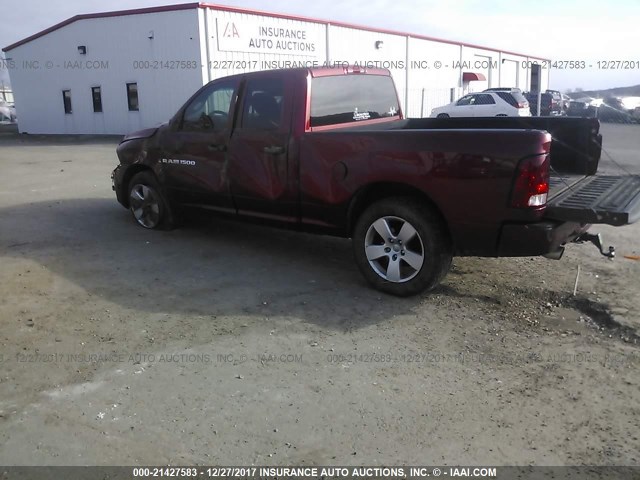 1C6RD7FT5CS223625 - 2012 DODGE RAM 1500 ST MAROON photo 3