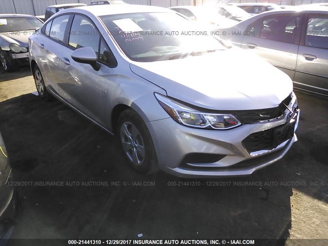 1G1BC5SM8H7153959 - 2017 CHEVROLET CRUZE LS GRAY photo 1