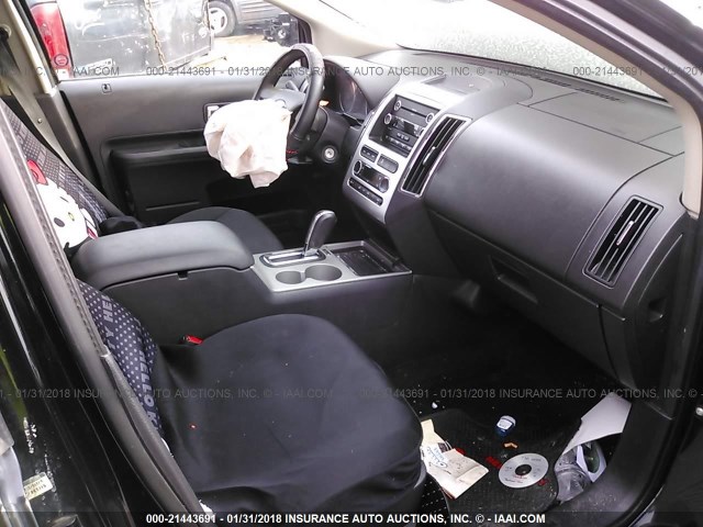 2FMDK48C49BA94697 - 2009 FORD EDGE SEL BLACK photo 5