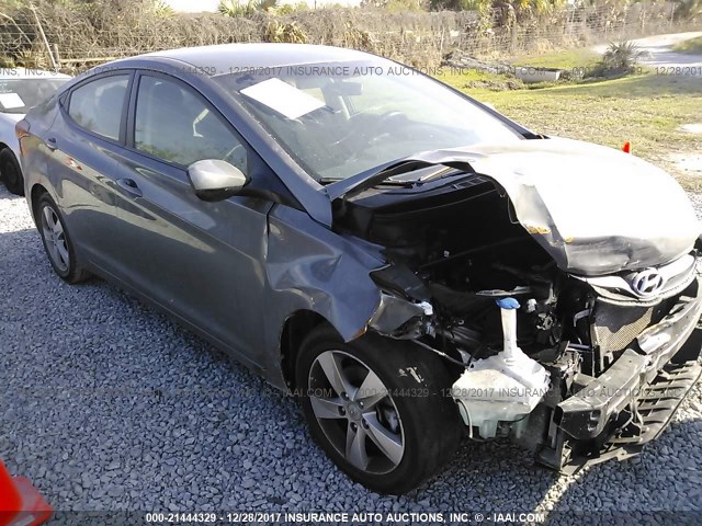 5NPDH4AE4DH267677 - 2013 HYUNDAI ELANTRA GLS/LIMITED GRAY photo 1