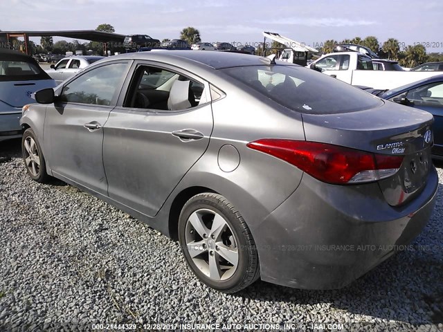 5NPDH4AE4DH267677 - 2013 HYUNDAI ELANTRA GLS/LIMITED GRAY photo 3