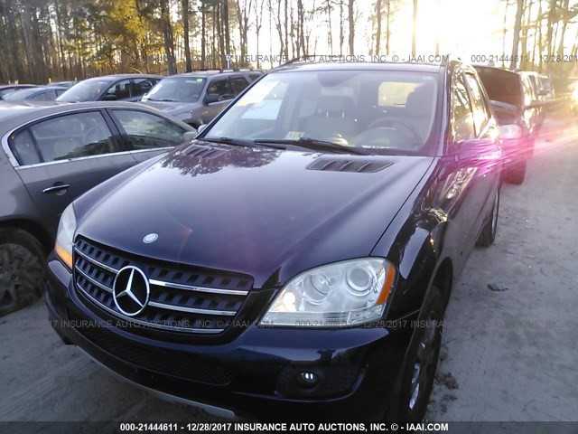 4JGBB86E87A237890 - 2007 MERCEDES-BENZ ML 350 BLUE photo 6