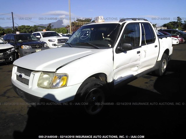 1FMZU67K04UB50285 - 2004 FORD EXPLORER SPORT TRAC  WHITE photo 2