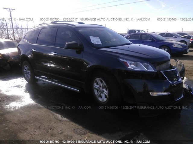 1GNKVFKD7FJ114763 - 2015 CHEVROLET TRAVERSE LS GRAY photo 1