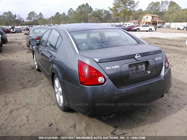 1N4BA41E56C805965 - 2006 NISSAN MAXIMA SE/SL GRAY photo 3