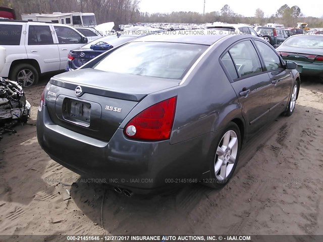 1N4BA41E56C805965 - 2006 NISSAN MAXIMA SE/SL GRAY photo 4