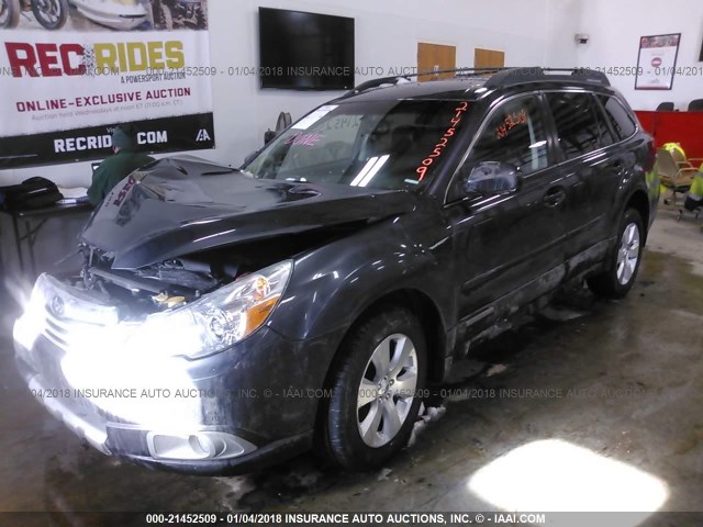 4S4BRDKC3C2277923 - 2012 SUBARU OUTBACK 3.6R LIMITED GRAY photo 2