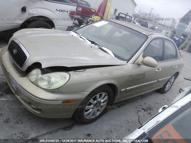 KMHWF35H64A061163 - 2004 HYUNDAI SONATA GLS/LX GOLD photo 2