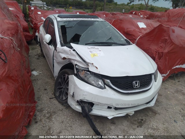 19XFB2F9XDE061388 - 2013 HONDA CIVIC EXL WHITE photo 6