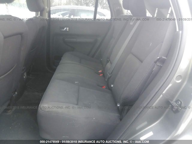 2FMDK48C19BA42069 - 2009 FORD EDGE SEL GRAY photo 8