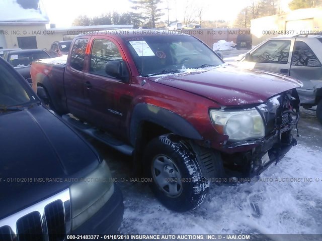 5TEUU42N48Z486247 - 2008 TOYOTA TACOMA ACCESS CAB წითელი ფოტო 1