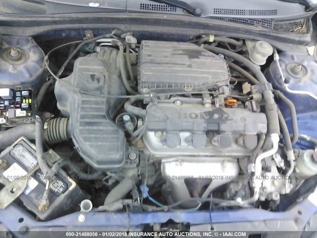 1HGEM22125L025064 - 2005 HONDA CIVIC DX VP BLUE photo 10
