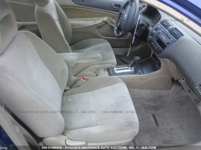 1HGEM22125L025064 - 2005 HONDA CIVIC DX VP BLUE photo 5