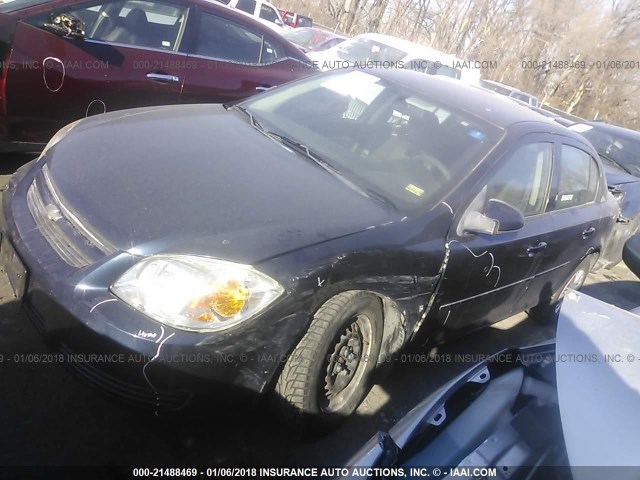 1G1AT58H597283169 - 2009 CHEVROLET COBALT LT BLUE photo 2