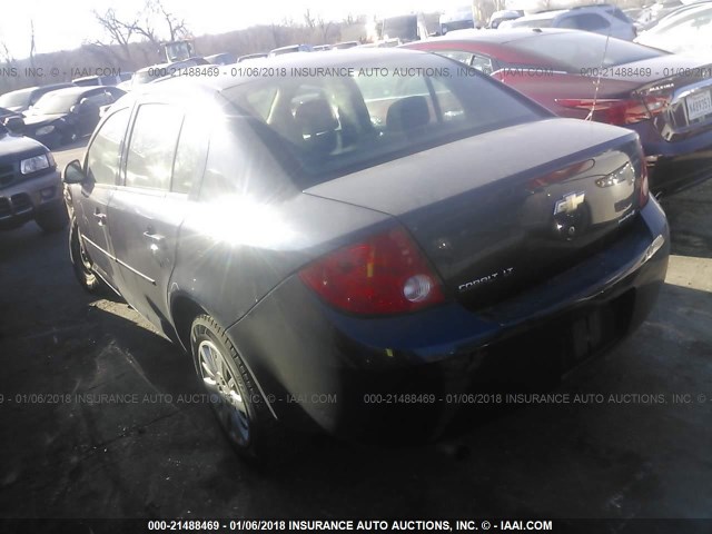 1G1AT58H597283169 - 2009 CHEVROLET COBALT LT BLUE photo 3