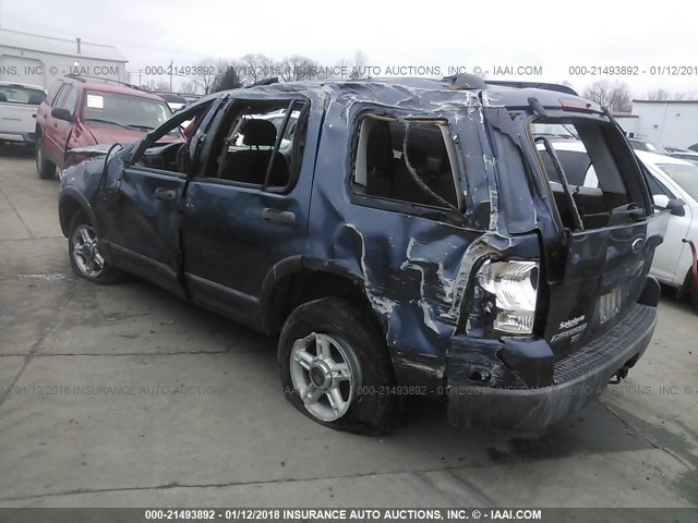 1FMZU73K43ZA19163 - 2003 FORD EXPLORER XLT/XLT SPORT/NBX Կապույտ լուսանկար 3