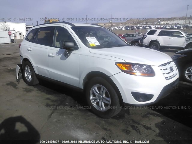 5NMSG3AB2AH387271 - 2010 HYUNDAI SANTA FE GLS WHITE photo 1