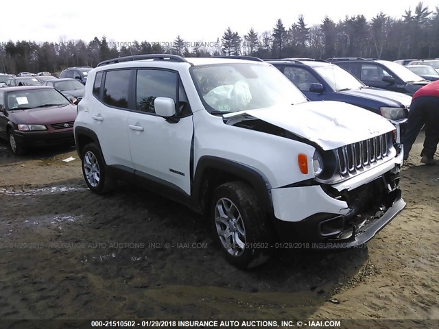 ZACCJBBB2HPF39861 - 2017 JEEP RENEGADE LATITUDE WHITE photo 1