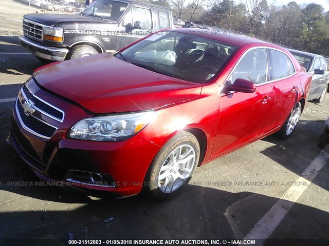 1G11F5RR5DF101080 - 2013 CHEVROLET MALIBU 2LT RED photo 2